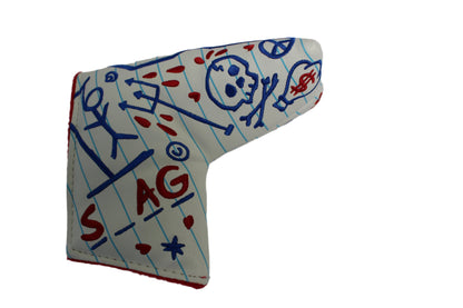 Swag Golf - S Cover Notebook Paper *opened, no bag* Blade Putter Headcover