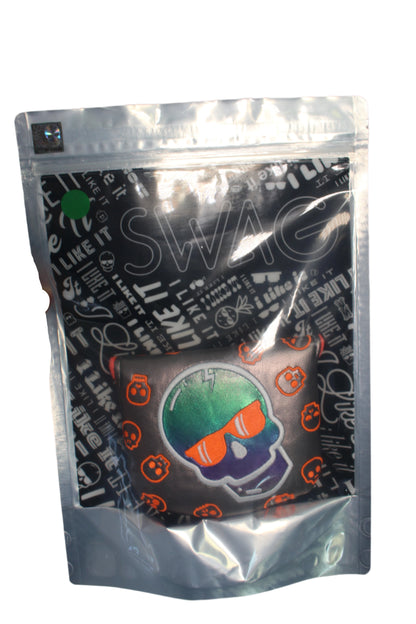 Swag Golf - Da Skull Orange & Grey Mallet Putter Headcover