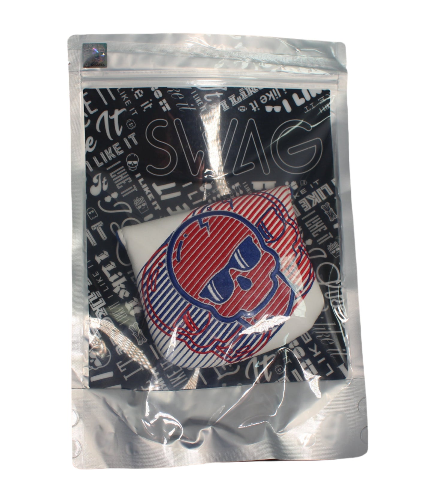 Swag Golf - Red/White/Blue Skull Mallet Putter Headcover