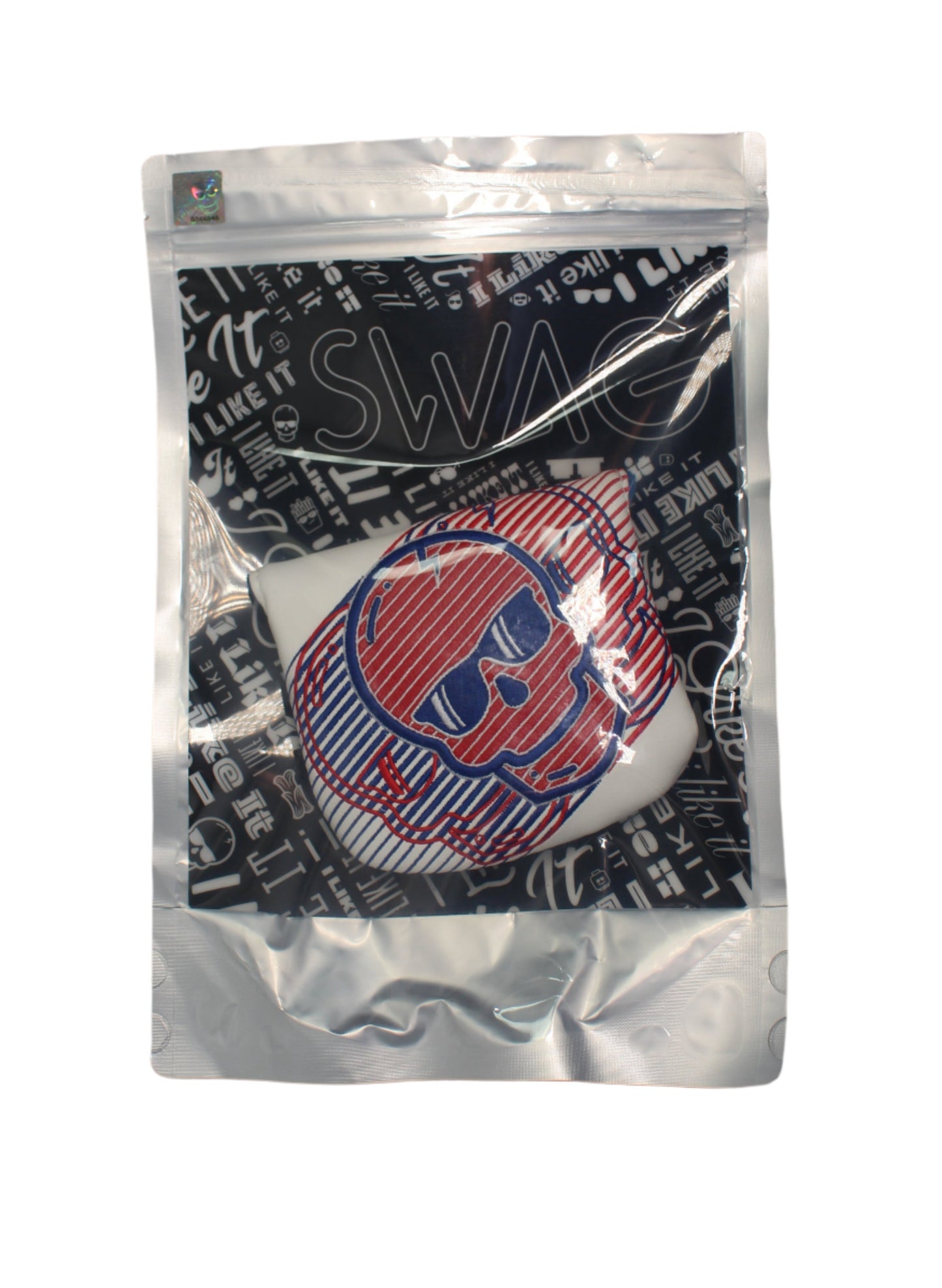 Swag Golf - Red/White/Blue Skull Mallet Putter Headcover