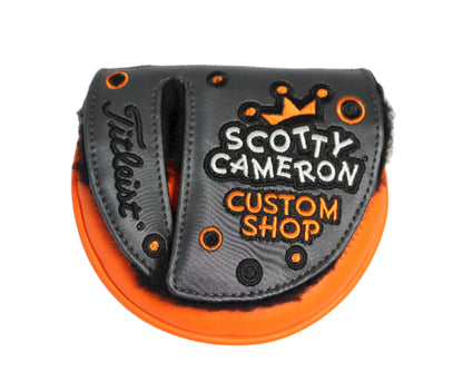 Scotty Cameron Custom Shop 2019 Jackpot Johnny Charcoal & Orange Mid-Round Mallet Putter Headcover