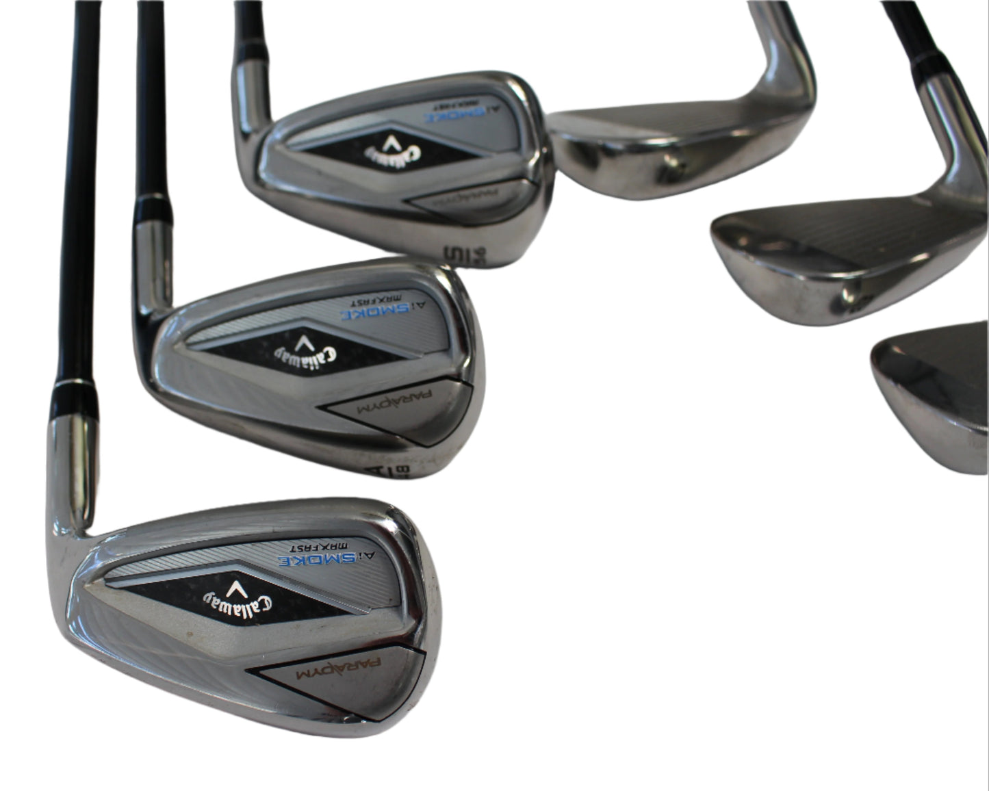 Pre-Owned Callaway Paradym Ai Smoke Max Fast 6-PW, AW, SW Iron Set w/ Tensei Blue 40 R2 (Senior) Shafts (Average)