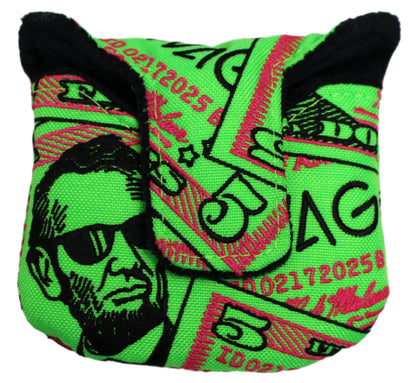 Swag Golf - Almighty Dollar 5.0 Lincoln Mallet Putter Headcover *opened, no bag*