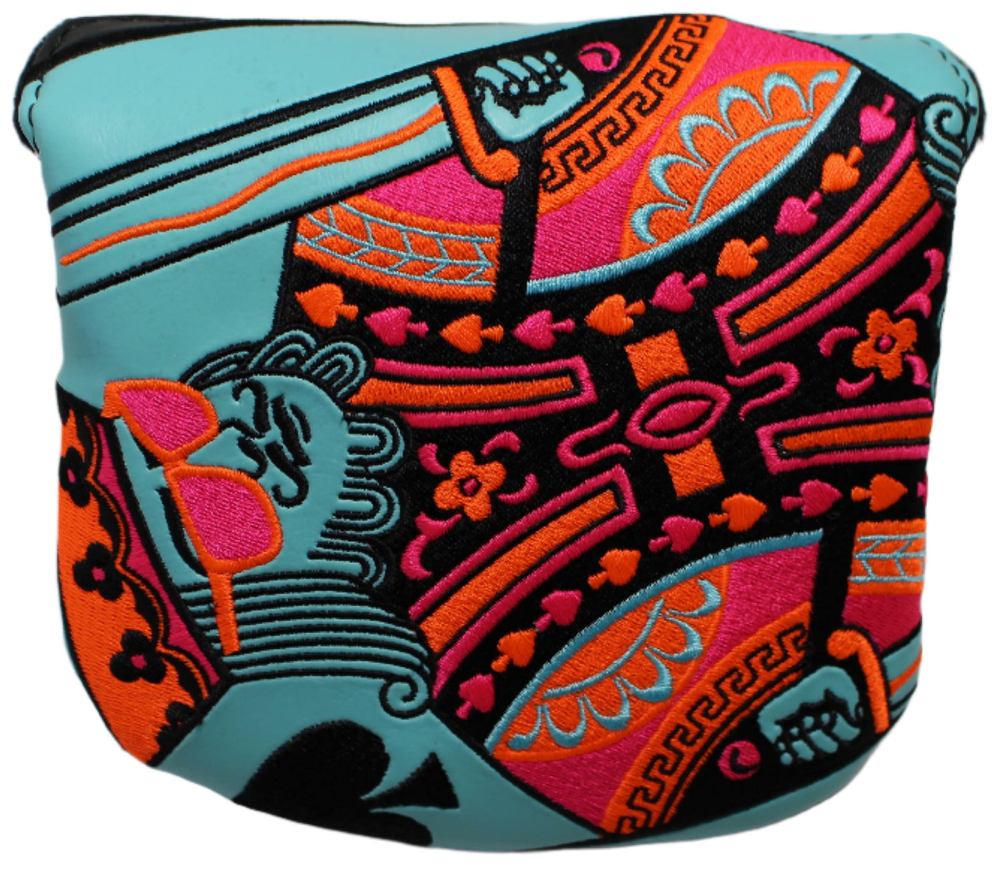 Swag Golf - King of Spades Blue/Orange/Black Mallet Putter Headcover *opened, no bag*