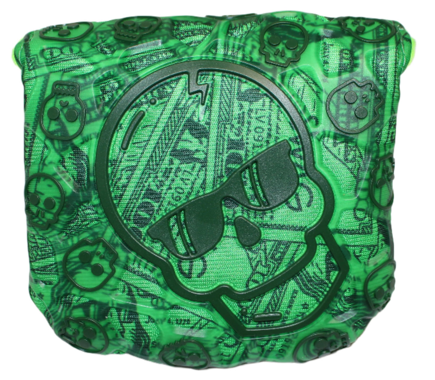 Swag Golf -  Dollar Bills Skull TPU Mallet Putter Headcover *opened, no bag*
