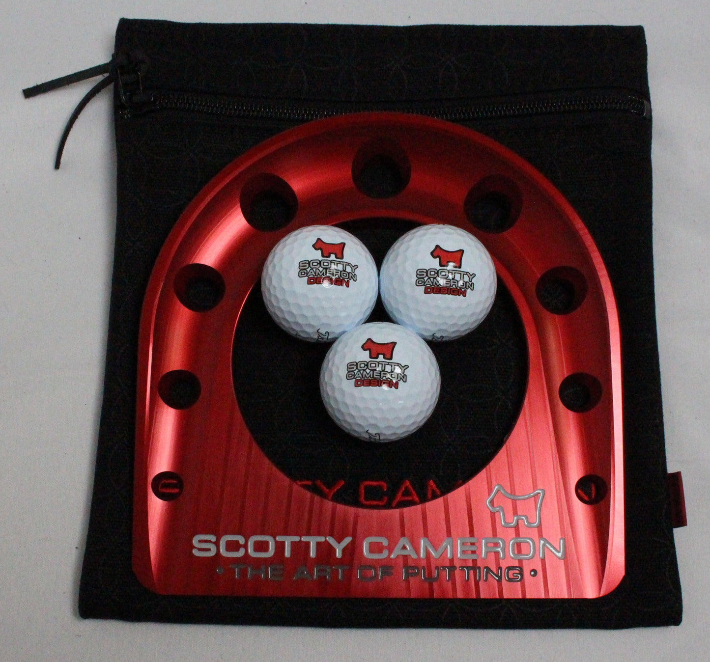 Scotty Cameron Milled Putting Cup Kit - The Art of Putting Scotty Dog - Red/White