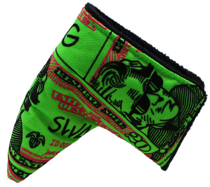 Swag Golf - Almighty Dollar 5.0 Andrew Jackson Blade Putter Headcover *opened, no bag*