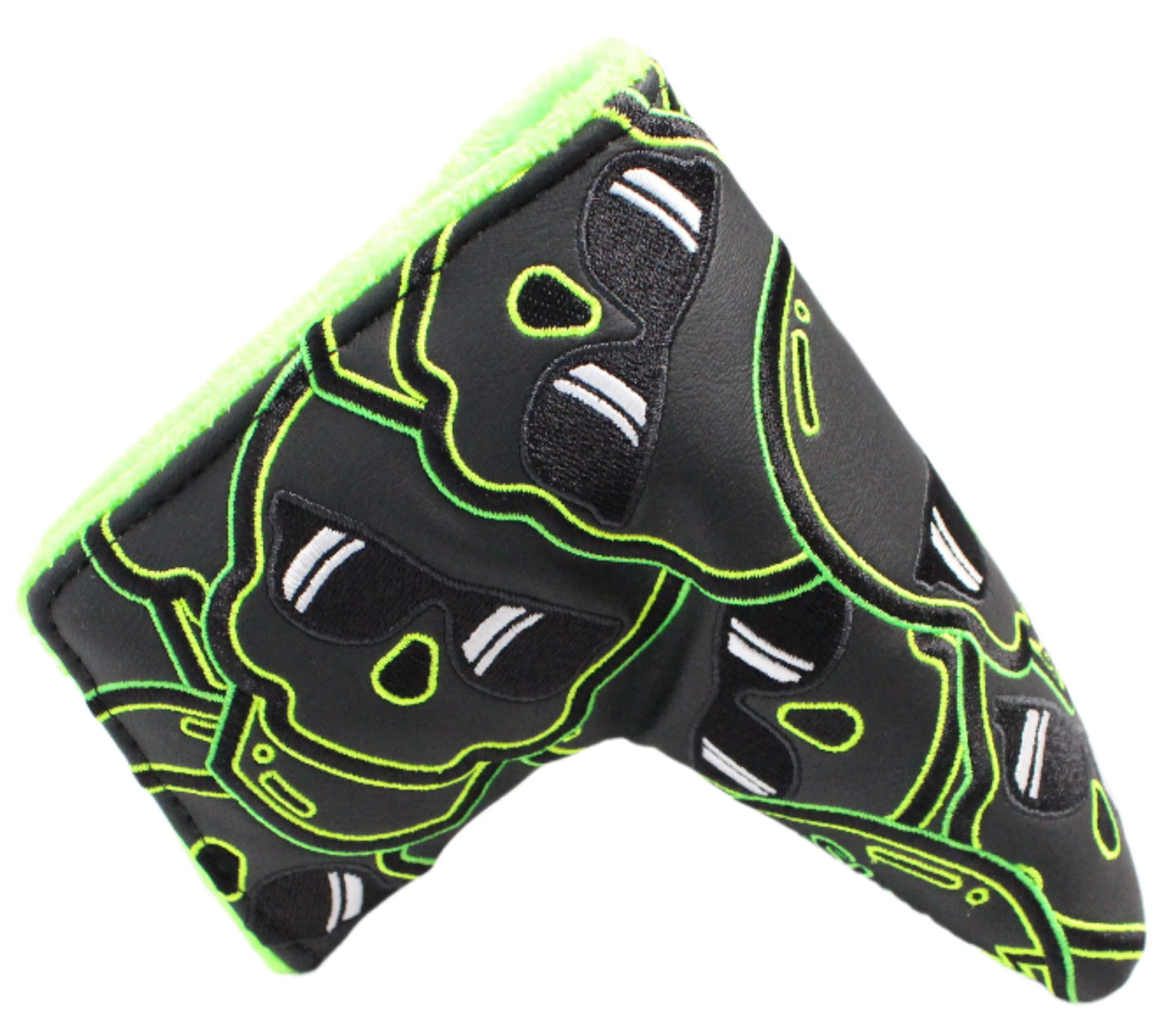 Swag Golf - Green Skulls Blade Putter Headcover *opened, no bag*