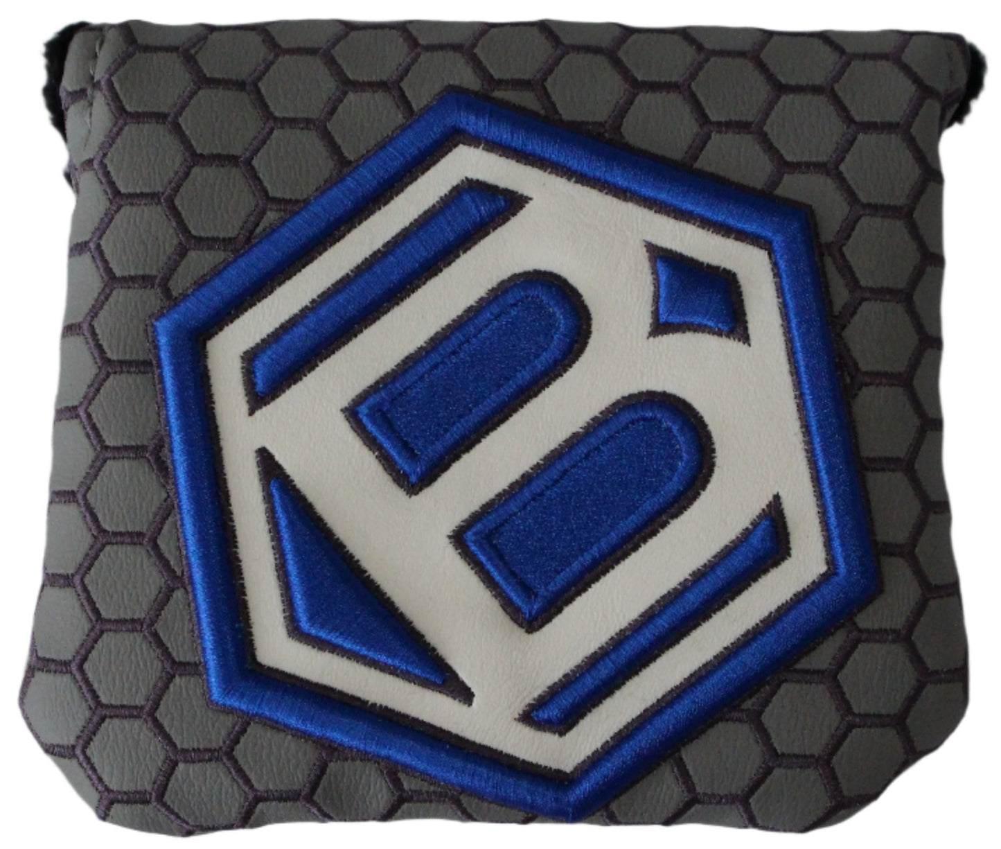 Bettinardi - 2022 Jumbo Hex B Specialty Run Mid-Sqaure Mallet Putter Headcover Grey/Blue/White