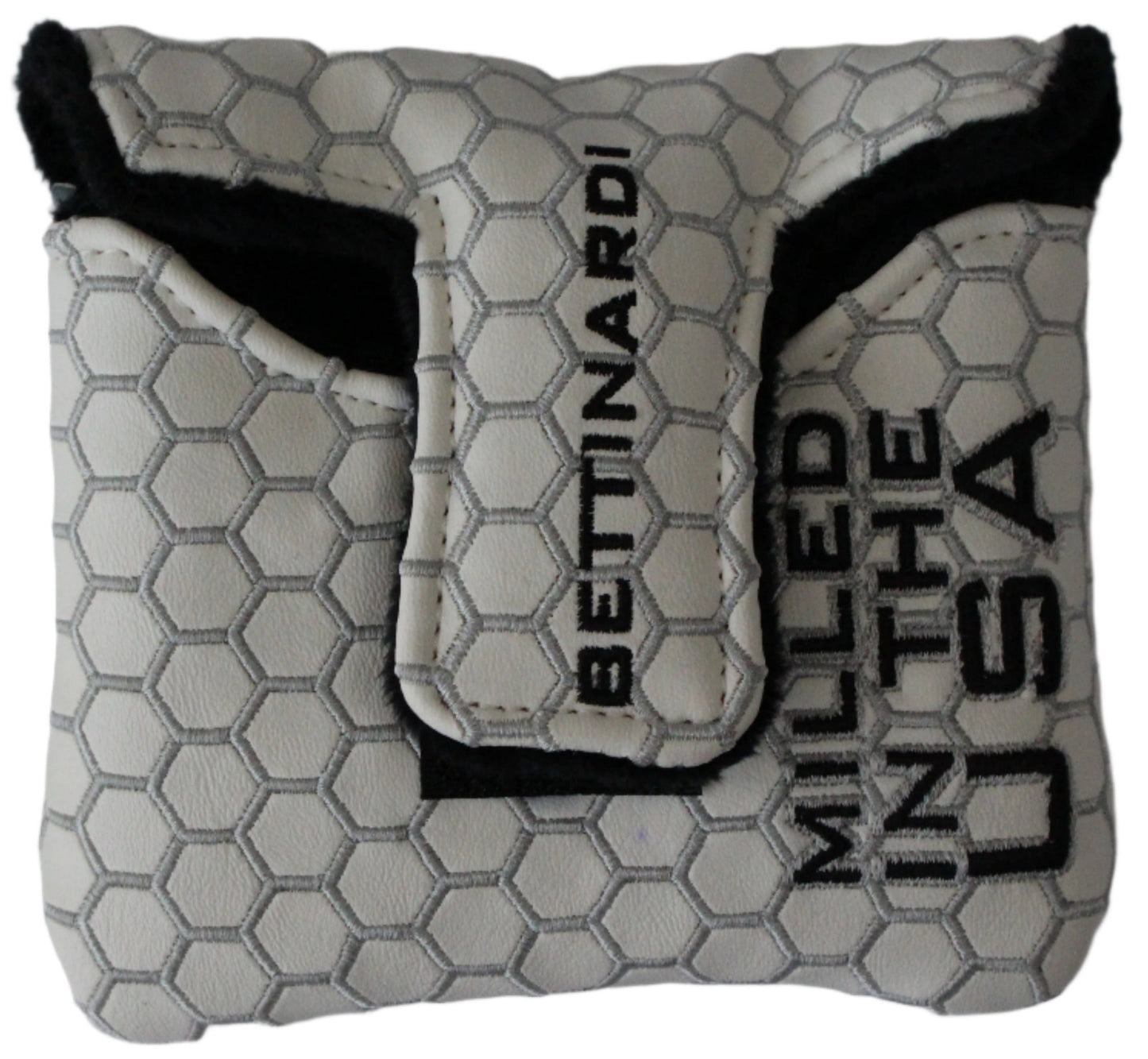 Bettinardi - 2022 Jumbo Hex B Specialty Run Mid-Sqaure Mallet Putter Headcover White/Black