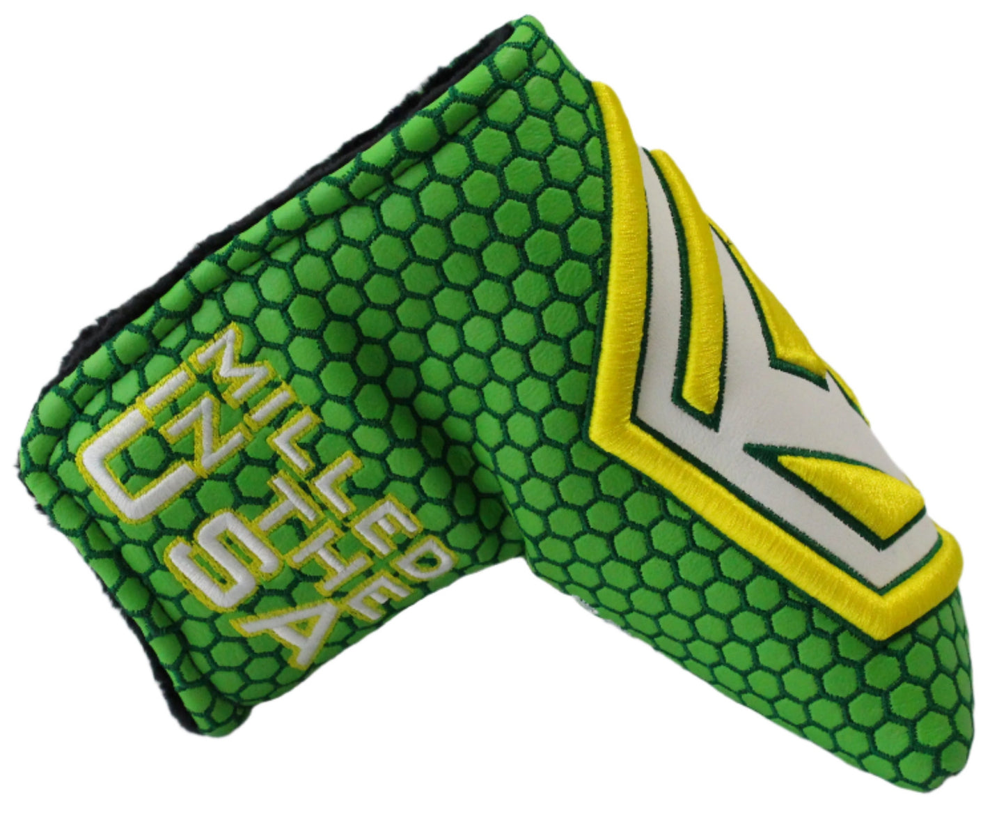 Bettinardi - 2022 Jumbo Hex B Specialty Run Blade Putter Headcover Green/Yellow/White