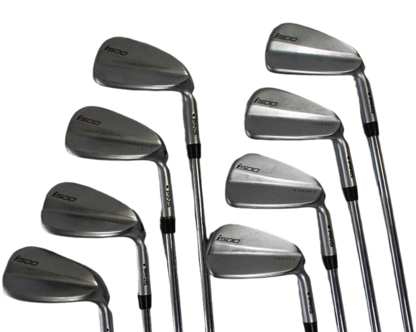 Pre-Owned Ping i500: Iron set (4-PW, UW) W/ Dynamic Gold S300 (Stiff) Steel Shaft (Average)