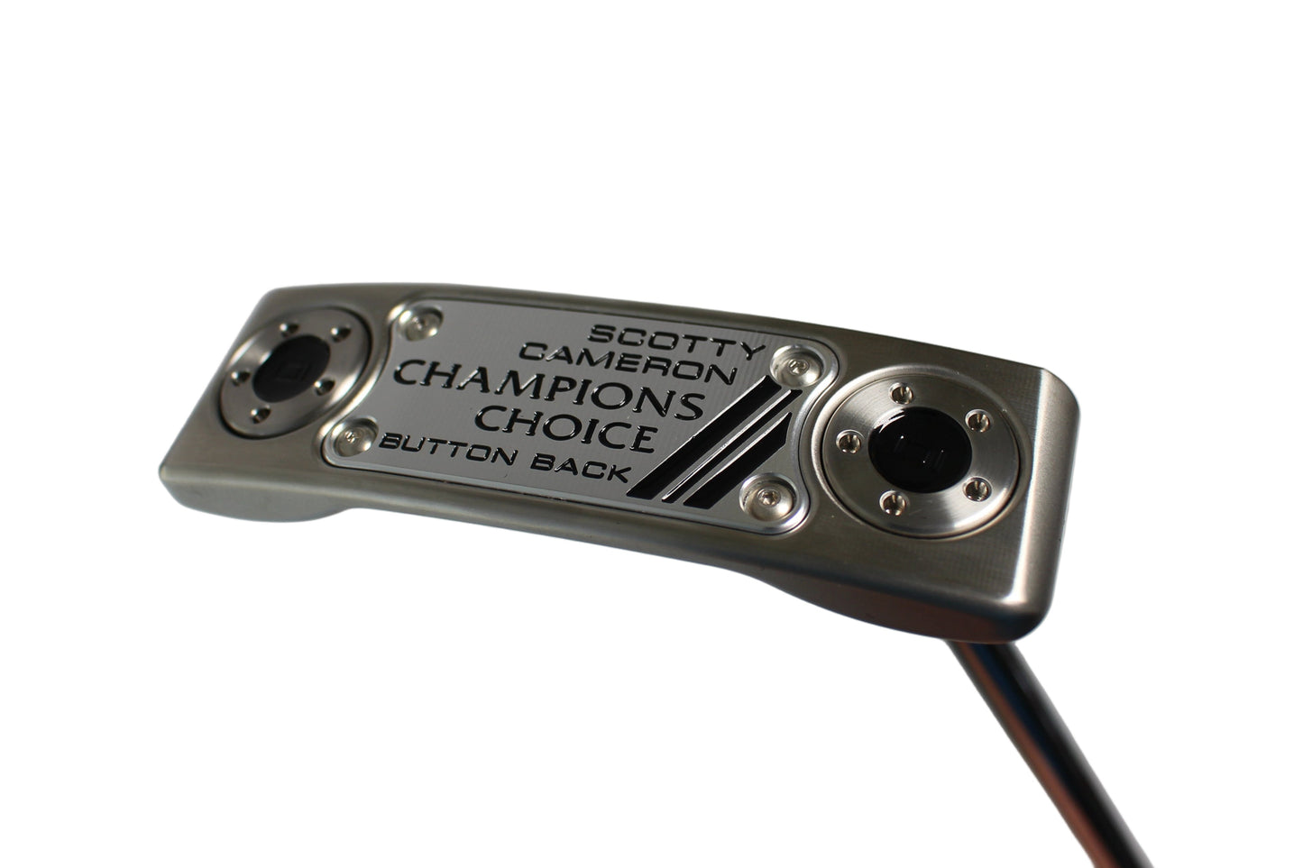 Scotty Cameron Champions Choice Button Back Newport 1.5 Plus (10g Weights) Custom Shop Limited Putter Silver/Black