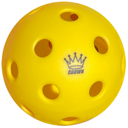 CROWN PICKLEBALL - High-Performance INDOOR Pickleballs (100-PACK LEMON)