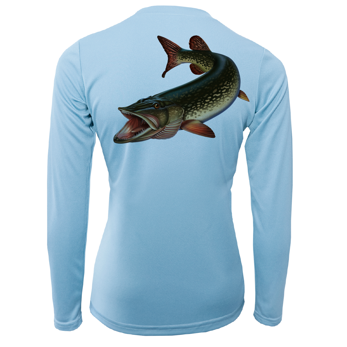Florida Freshwater Born Pike Women's Long Sleeve UPF 50+ Dry-Fit Shirt