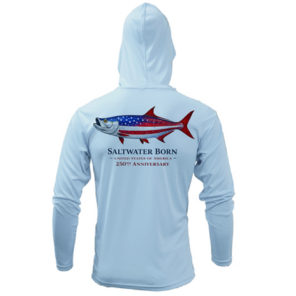 250th Action Tarpon Girl's Long Sleeve UPF 50+ Dry-Fit Hoodie