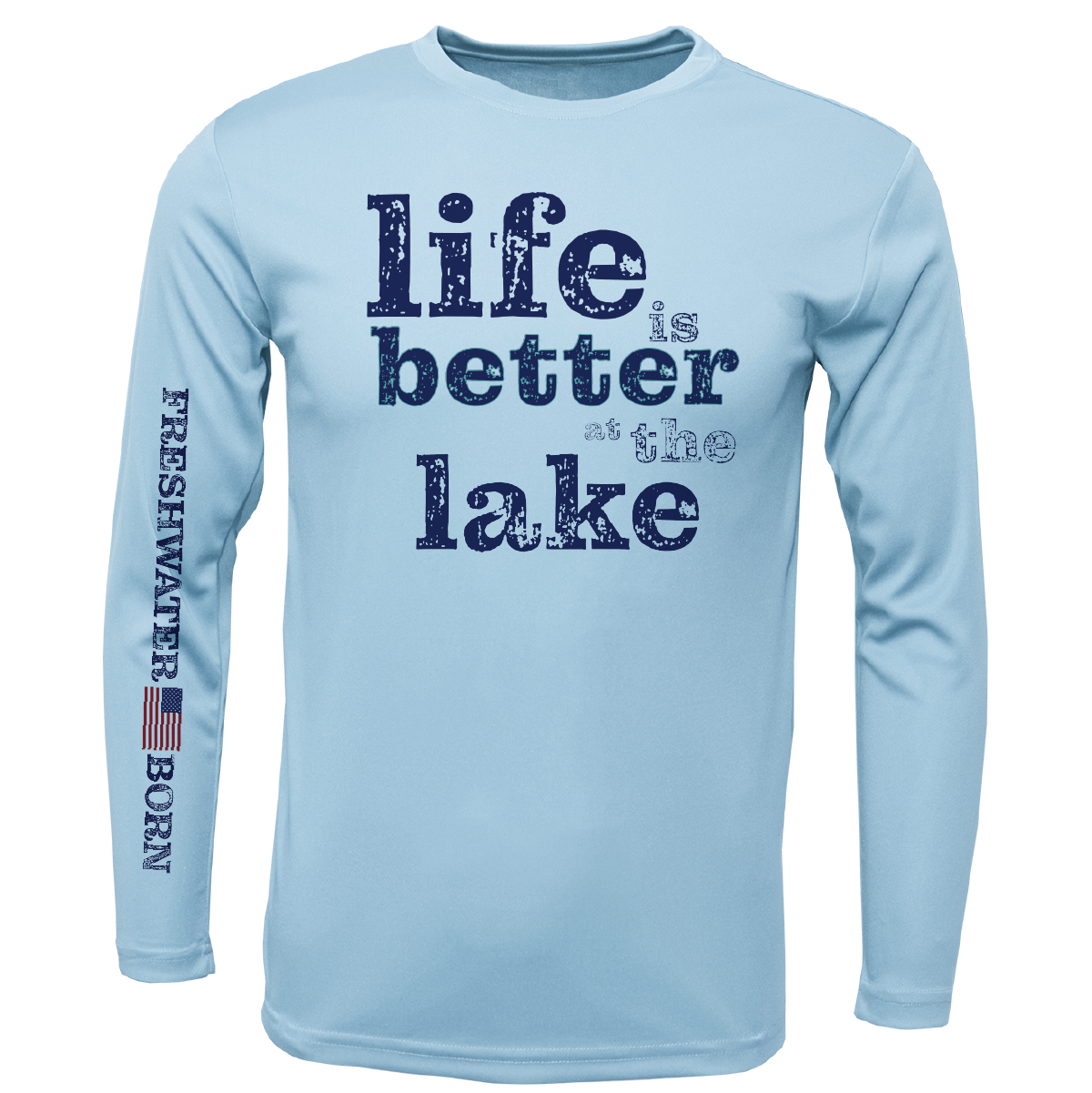 Florida "Life is Better at the Lake" Girl's Long Sleeve UPF 50+ Dry-Fit Shirt
