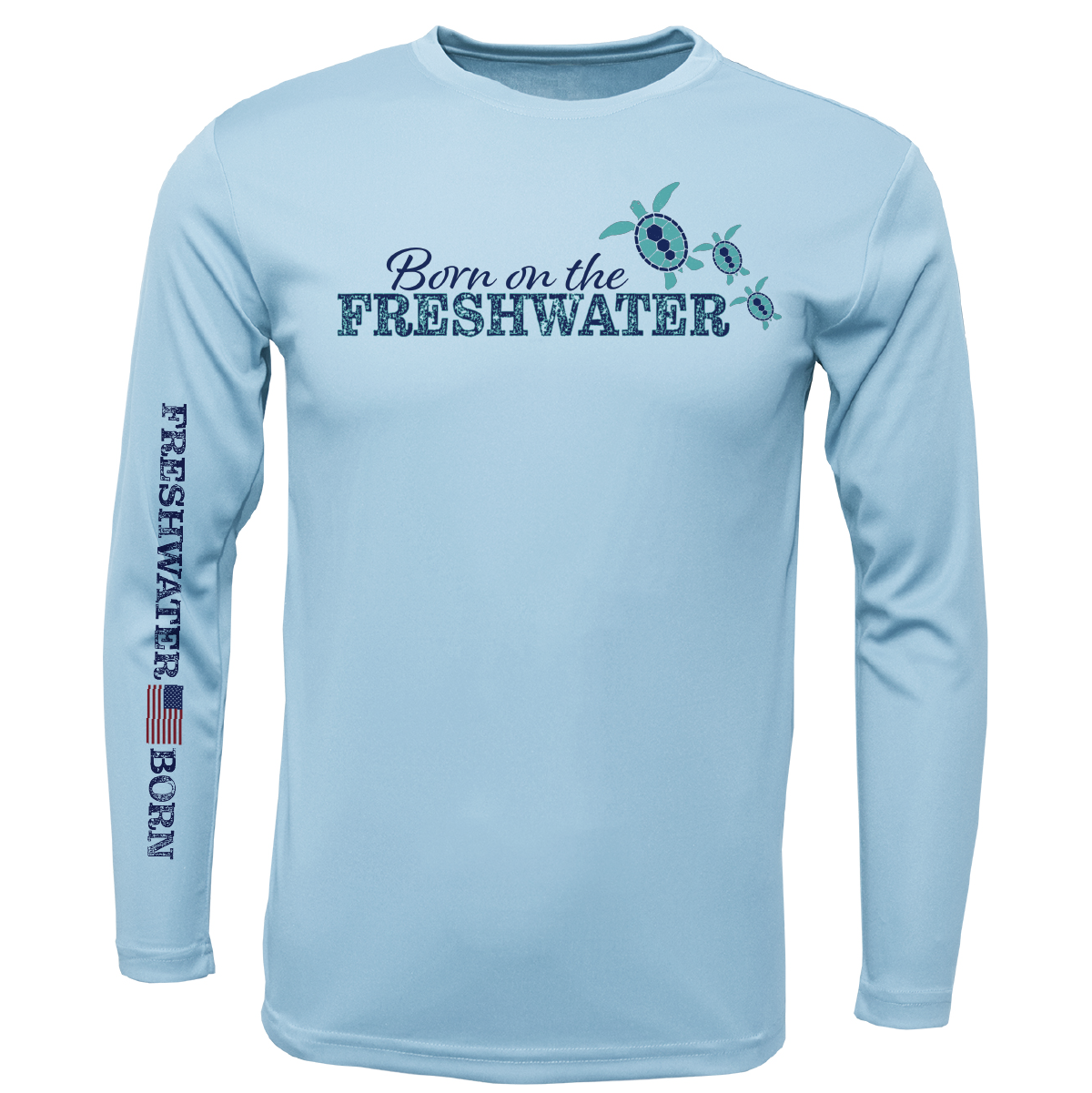 Florida "Born on the Freshwater" Girl's Long Sleeve UPF 50+ Dry-Fit Shirt