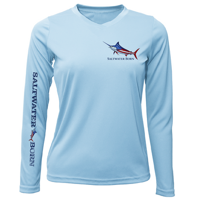 250th Anniversary Action Marlin Women's Long Sleeve UPF 50+ Dry-Fit Shirt