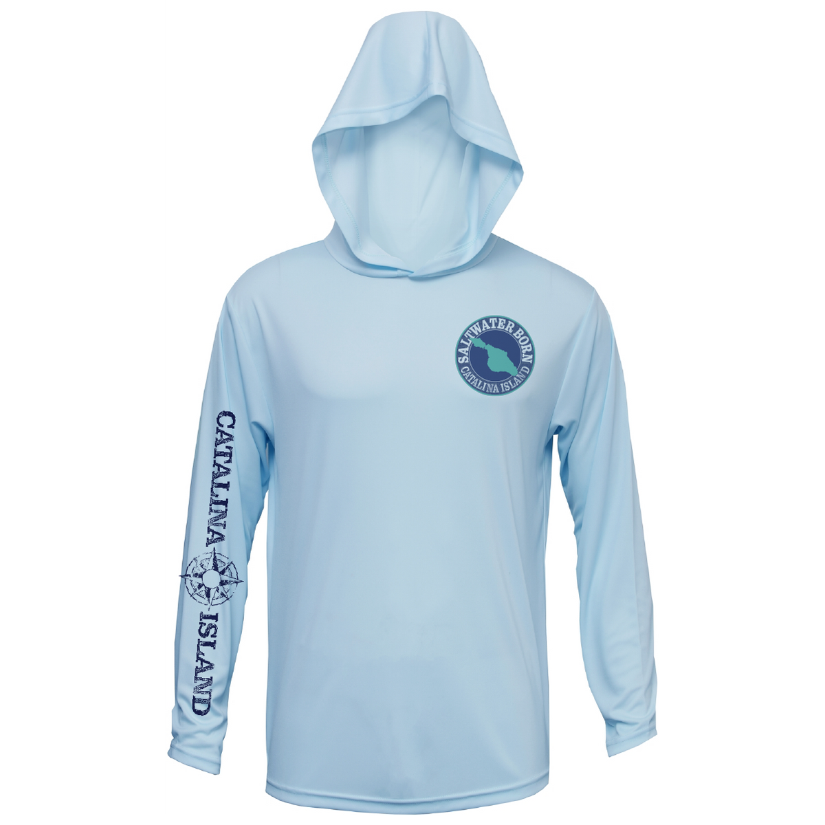 Avalon, CA Dive Flag Buoy Men's Long Sleeve UPF 50+ Dry-Fit Hoodie