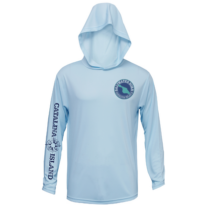 Avalon, CA Dive Flag Buoy Men's Long Sleeve UPF 50+ Dry-Fit Hoodie