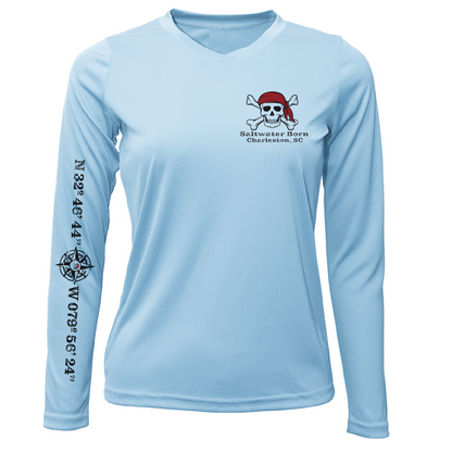 Charleston, SC "All For Rum and Rum For All" Women's Long Sleeve UPF 50+ Dry-Fit Shirt
