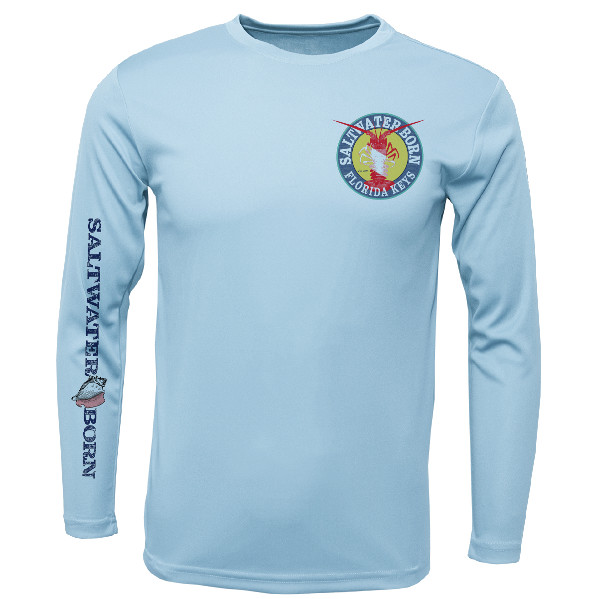 Florida Keys Scuba Lobster Men's Long Sleeve UPF 50+ Dry-Fit Shirt