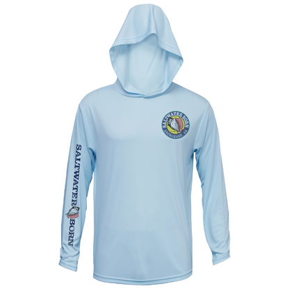 Anchorage, AK Mountain Moose Men's Long Sleeve UPF 50+ Dry-Fit Hoodie