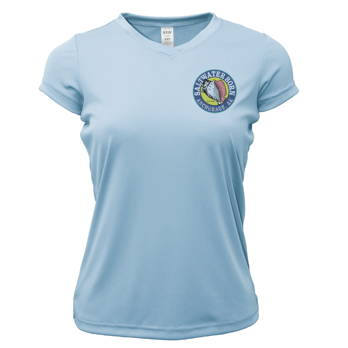 Anchorage, AK Bush Plane Women's Short Sleeve UPF 50+ Dry-Fit Shirt