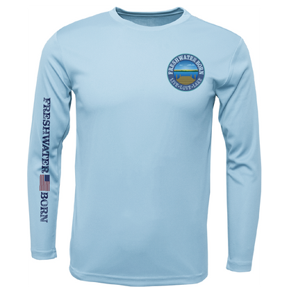 Freshwater Born- Fish, Hunt, Explore, Unwind Boy's UPF 50+ Dry-Fit Shirt