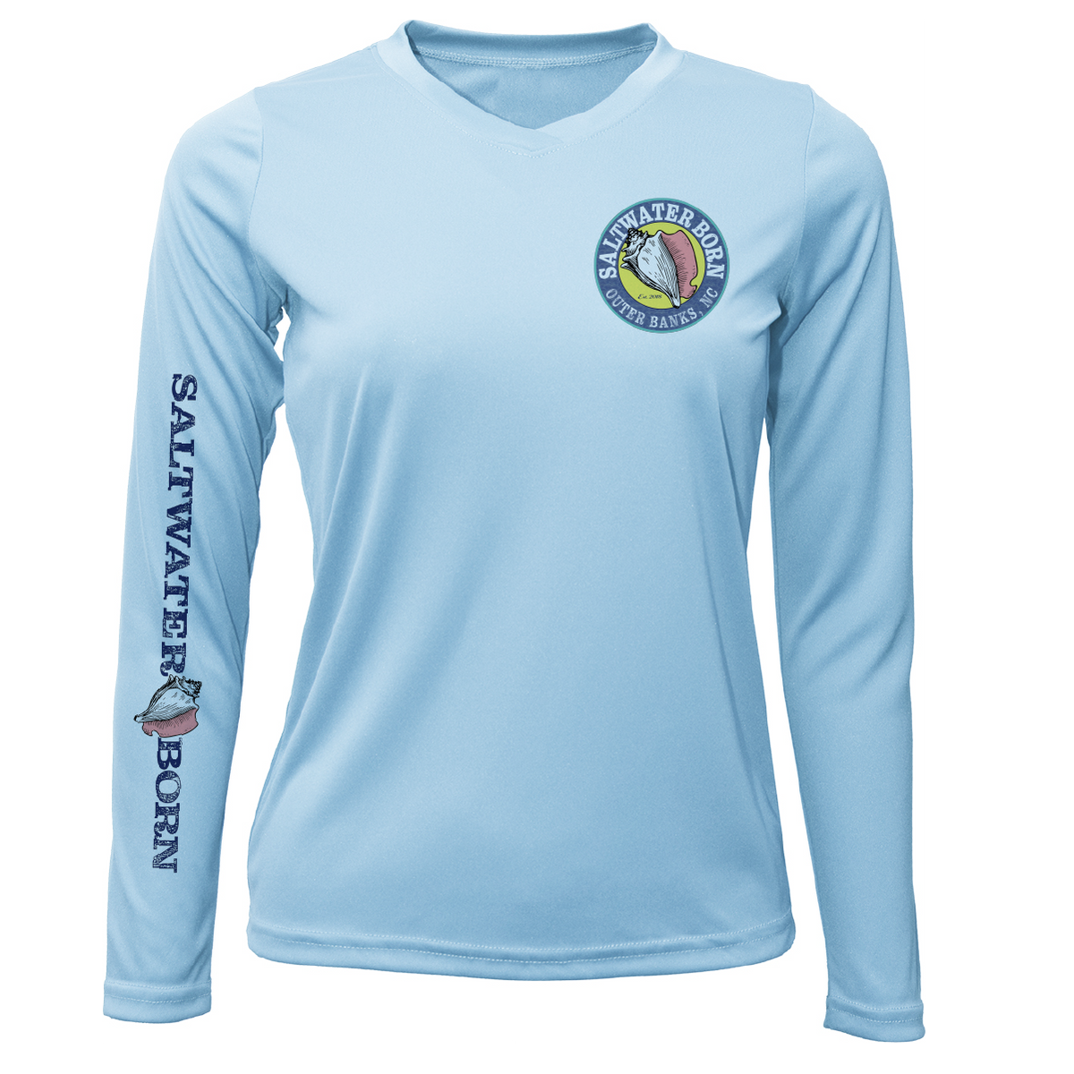 Outer Banks, NC Beach Jeep Women's Long Sleeve UPF 50+ Dry-Fit Shirt