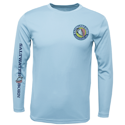 Anchorage, AK Angler Men's Long Sleeve UPF 50+ Dry-Fit Shirt
