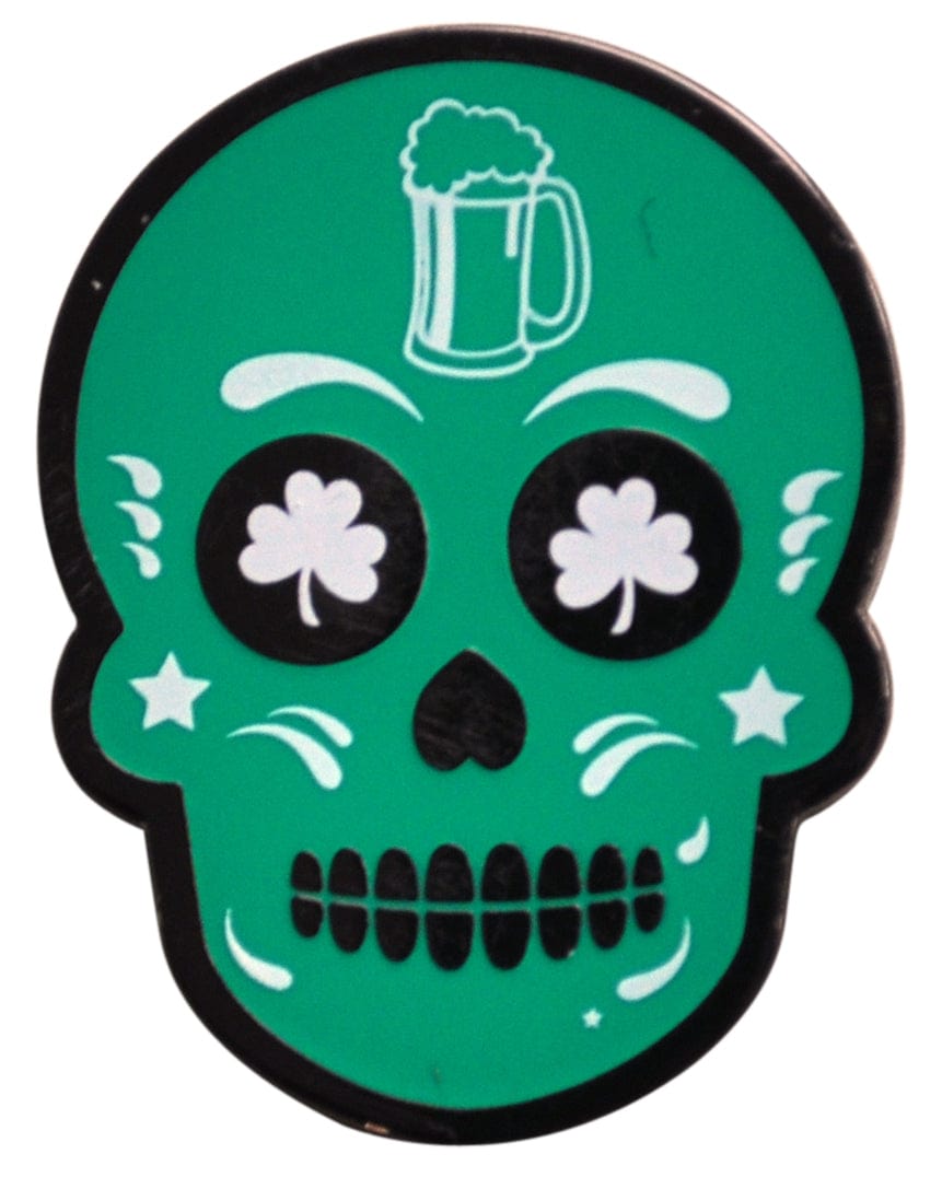 Irish To The Bone Sugar Skull Ball Marker by ReadyGOLF