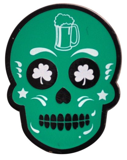 Irish To The Bone Sugar Skull Ball Marker by ReadyGOLF