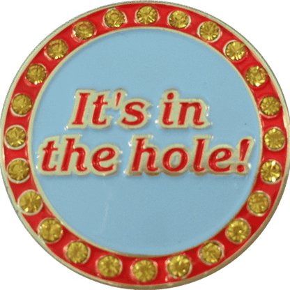 "It's in the Hole" Crystal Ball Marker & Hat Clip by ReadyGOLF