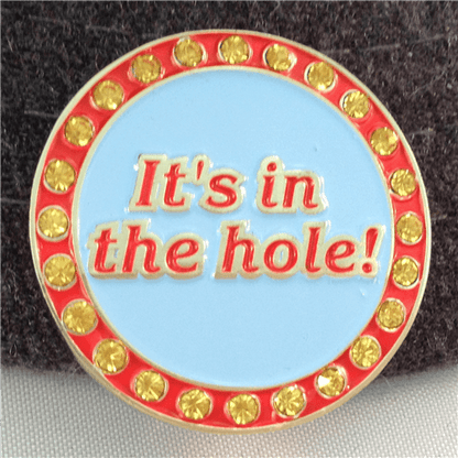 "It's in the Hole" Crystal Ball Marker & Hat Clip by ReadyGOLF