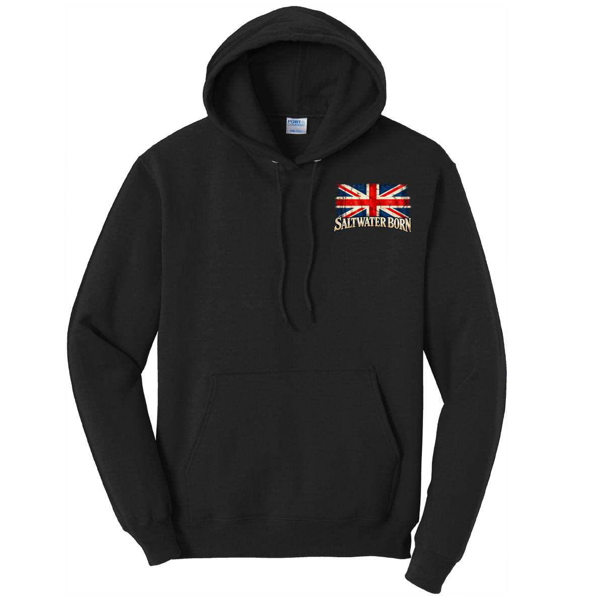 At Sea On Land Always Remembered Men's Cotton Hoodie