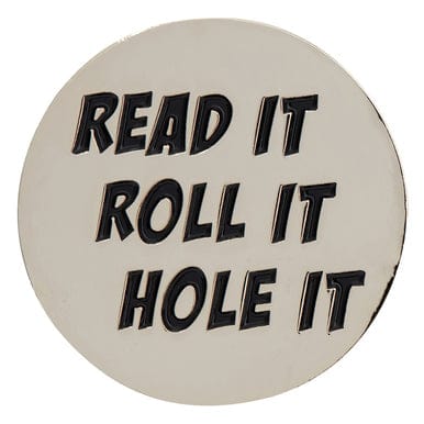 Read It, Roll It and Hole It Golf Ball Marker &amp; Hat Clip by ReadyGOLF