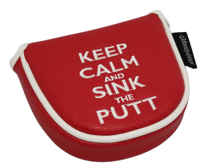 Keep Calm & Sink the Putt Embroidered Mallet Putter Cover by ReadyGOLF