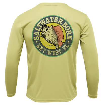 Key West, FL Hogfish Diver Men's Long Sleeve UPF 50+ Dry-Fit Shirt