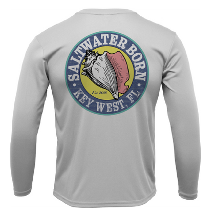 Key West, FL Hogfish Diver Men's Long Sleeve UPF 50+ Dry-Fit Shirt