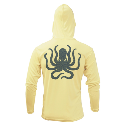 Lake Travis Freshwater Born Kraken Men's Long Sleeve UPF 50+ Dry-Fit Hoodie