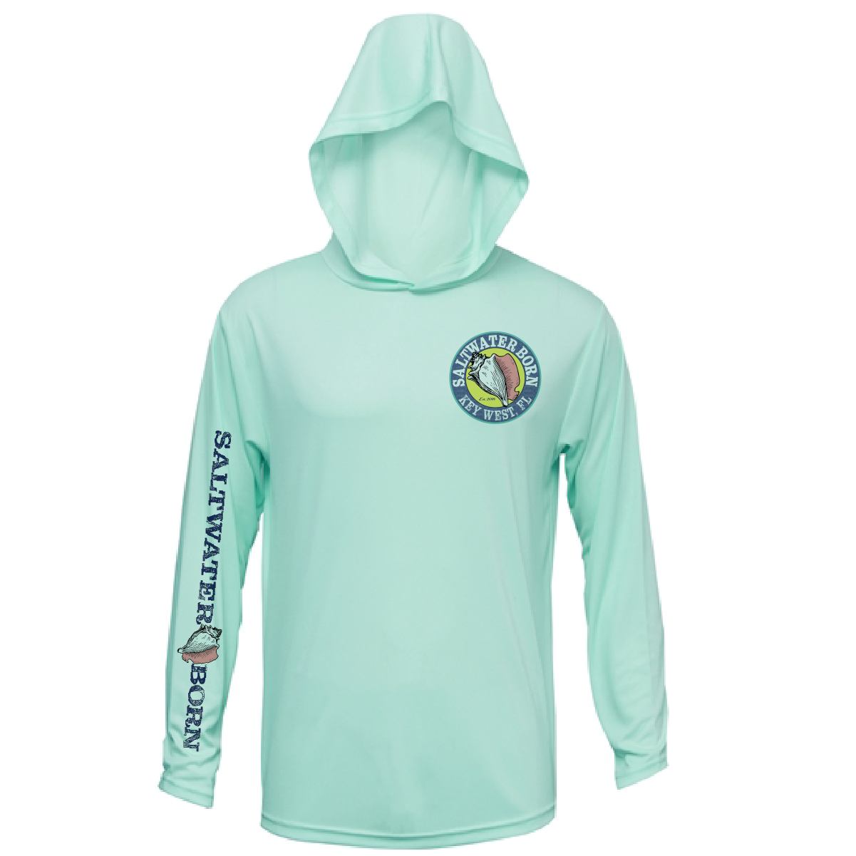 Key West, FL Action Mahi Long Sleeve UPF 50+ Dry-Fit Hoodie