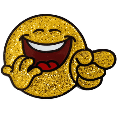 LOL Smiley Face Glitter Ball Marker & Hat Clip by ReadyGOLF
