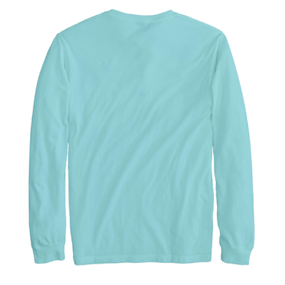 Texas Freshwater Born Linear Logo Men's Cotton Long Sleeve Shirt
