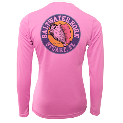 Lat/Long Stuart Florida Girl Long Sleeve UPF 50+ Dry-Fit Shirt