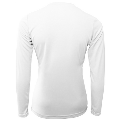 "Life Is Better At The Beach" Turtle Women's Long Sleeve UPF 50+ Dry-Fit Shirt (No Back)