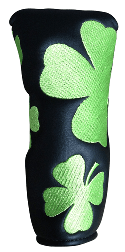 Four Leaf Clover Embroidered Putter Cover by ReadyGOLF