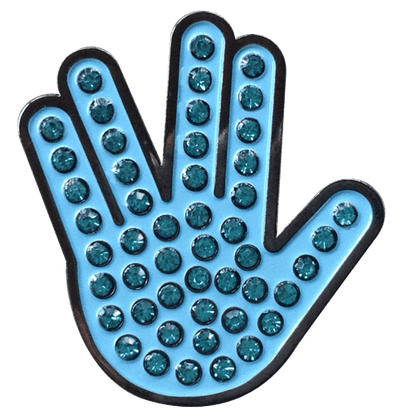 Live Long & Prosper Hand Gesture Crystal Ball Marker & Hat Clip by ReadyGOLF