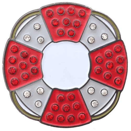 Lifesaver Crystal Ball Marker & Hat Clip by ReadyGOLF